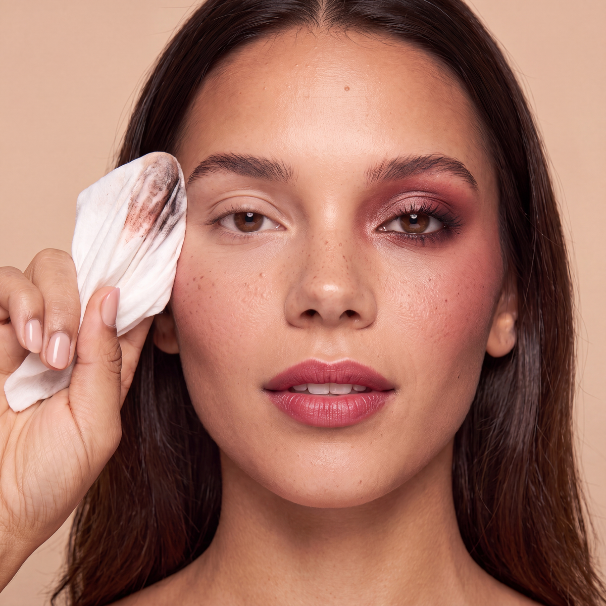 pdp:7 Brightening wipes — before & after 2