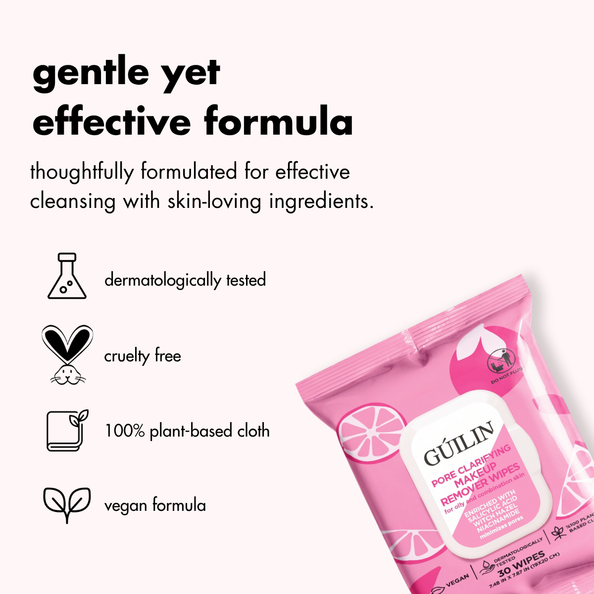 pdp:3 Pore Clarifying wipes — effective formula