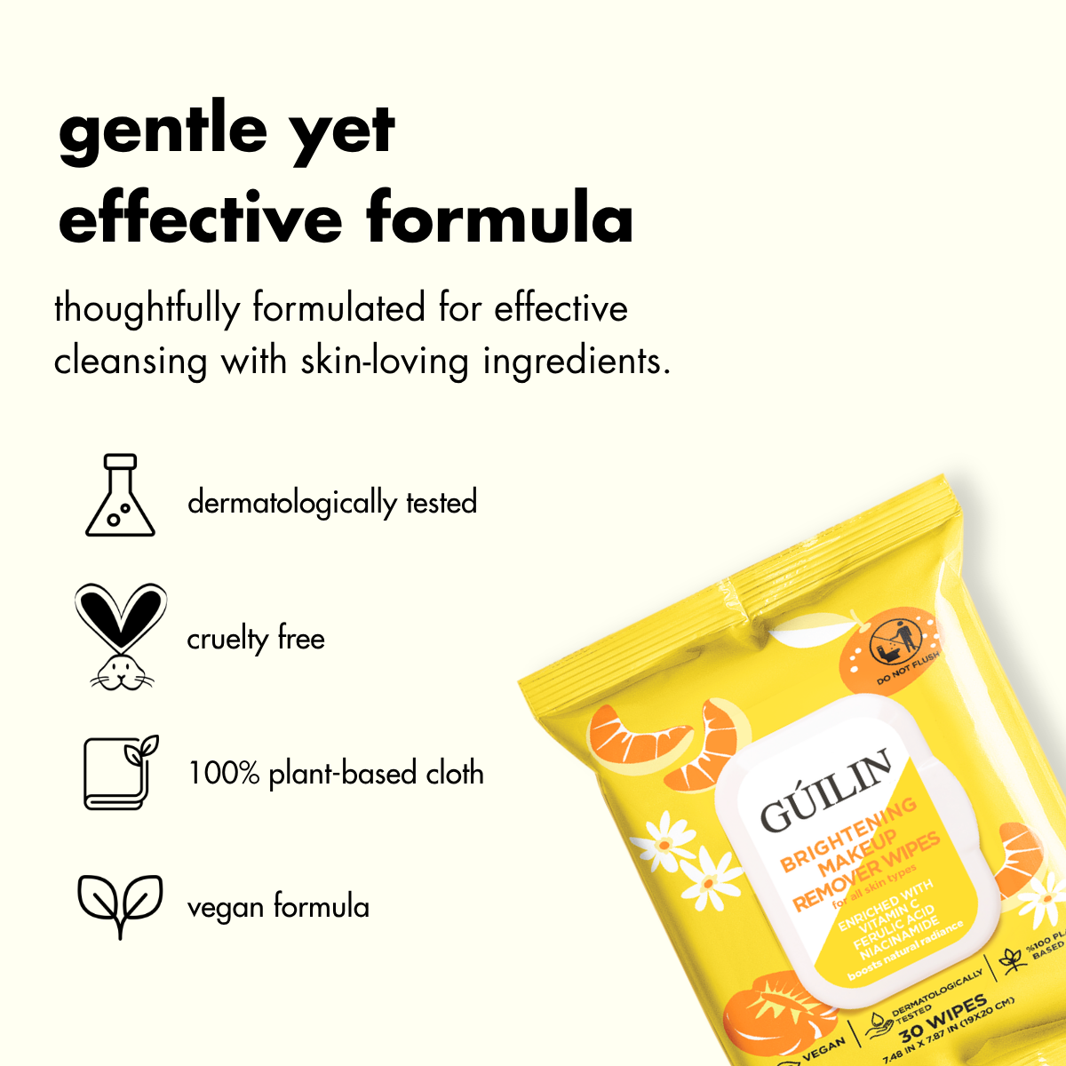 pdp:3 Brightening wipes — effective formula
