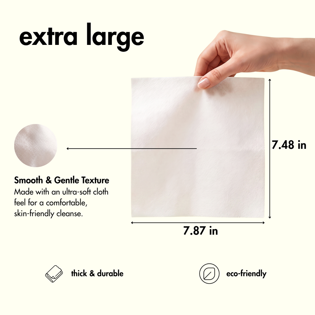 pdp:5 Brightening wipes — pack dimensions