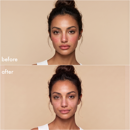 pdp:6 Calming wipes — before & after