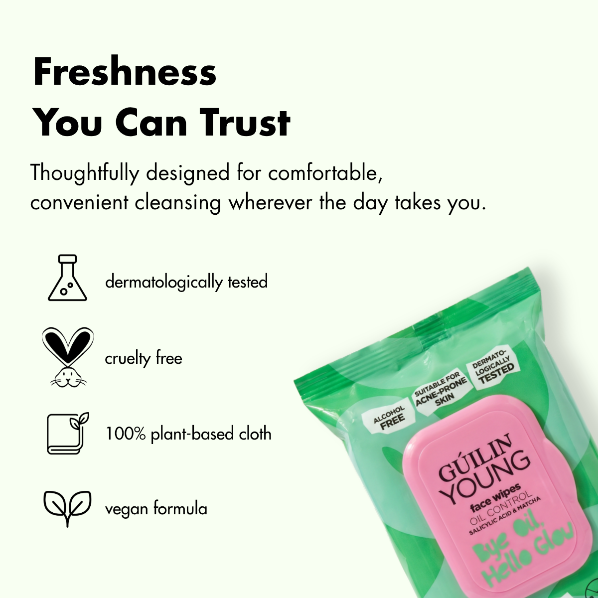 pdp:3 Young Face Wipes — effective formula