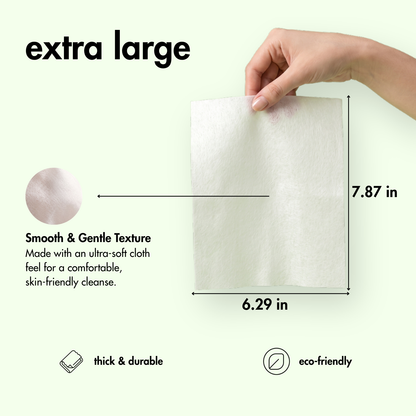 pdp:5 Young Face Wipes — pack dimensions